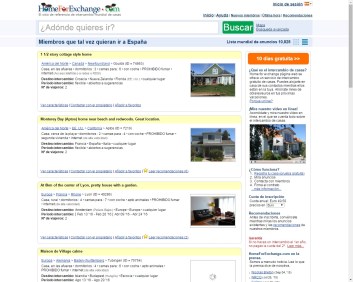 Intercambios de casas para viajes - Home for exchange