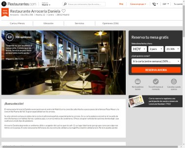 Reservas en restaurantes.com