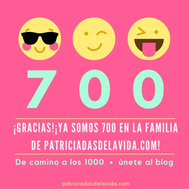 De camino a los mil, ya somos 700 suscriptores patriciadas de la vida